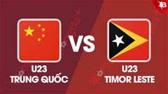 Nhận định bóng đá U23 Trung Quốc vs U23 Timor Leste, 18h35 ngày 3/9: Thêm một trận đấu… kinh hoàng